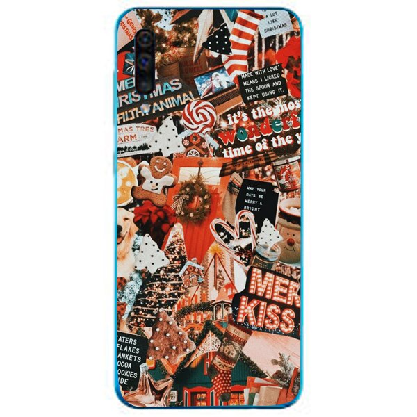 Husa din Silicon, Craciun Kiss Me pentru Samsung Galaxy A50, Multicolor