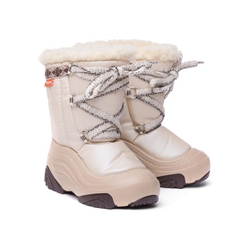 Cizme de iarna Demar Joy White cu interior lana naturala, Alb Cizme de iarna Demar Joy White cu interior lana naturala, Alb