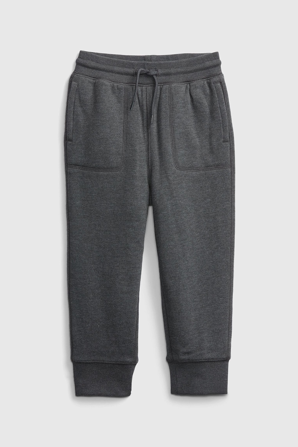 GAP, Pantaloni sport cu snur pentru ajustare, Gri inchis, 90 CM