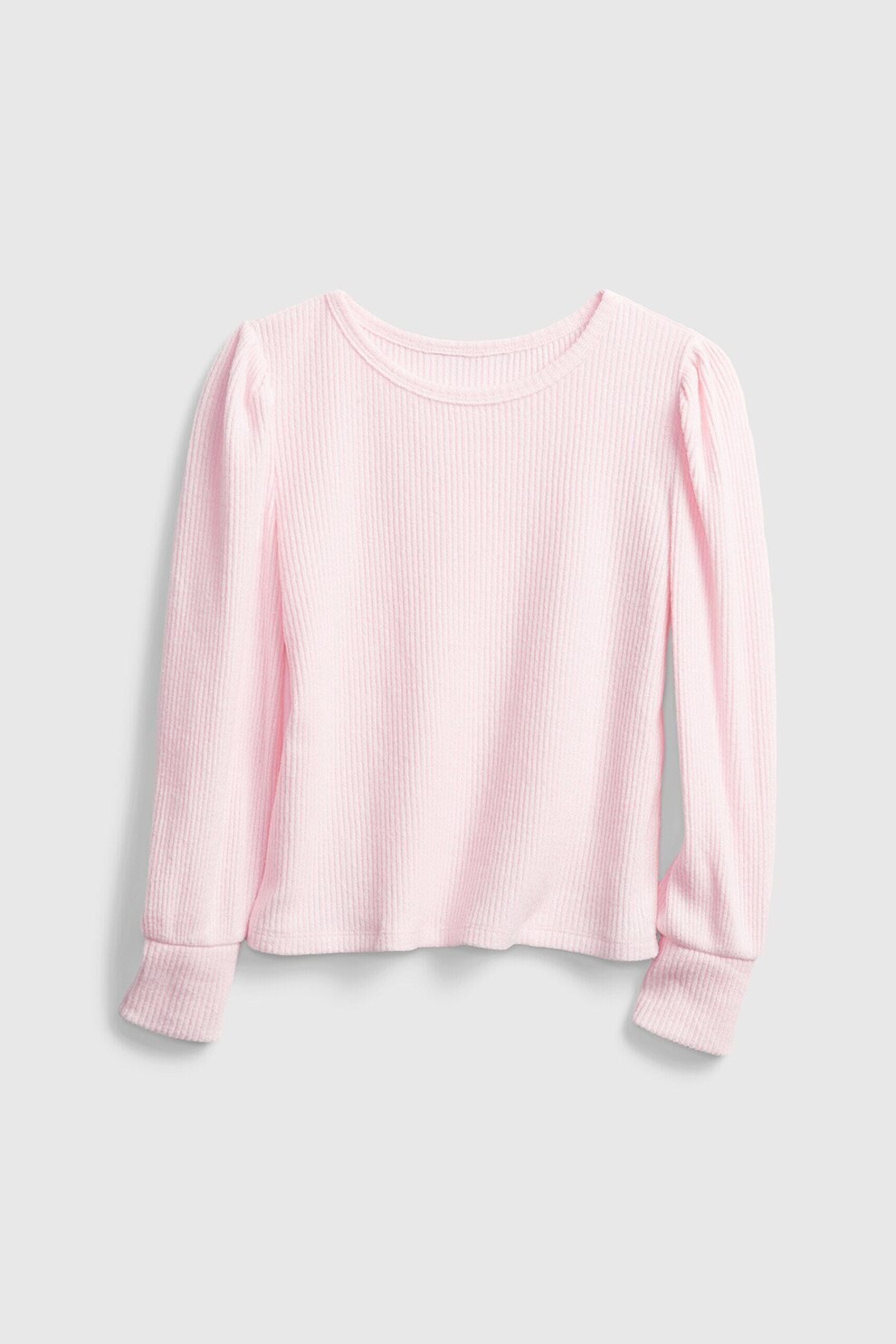 GAP, Bluza cu decolteu rotund, Roz pastel, Roz pastel