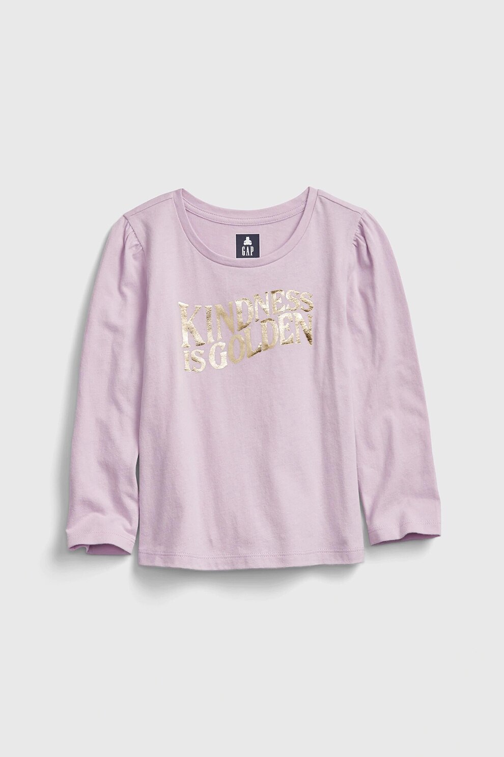 GAP, Bluza cu imprimeu frontal, Lila/Auriu, 80 CM