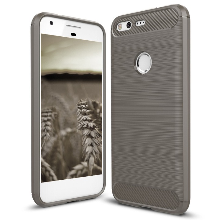 Husa pentru Google Pixel, Silicon TPU, Gri