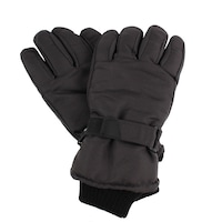 Manusi Ski Basic unisex, negre marime ajustabila