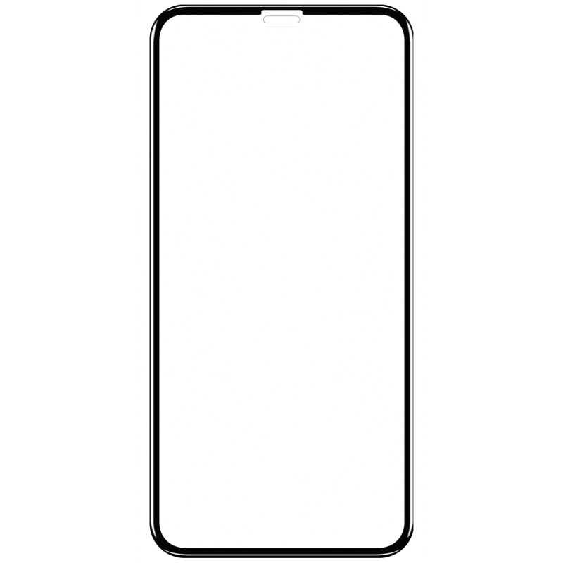 Folie de protectie sticla 6D compatibila cu iPhone 11 Pro Contur negru