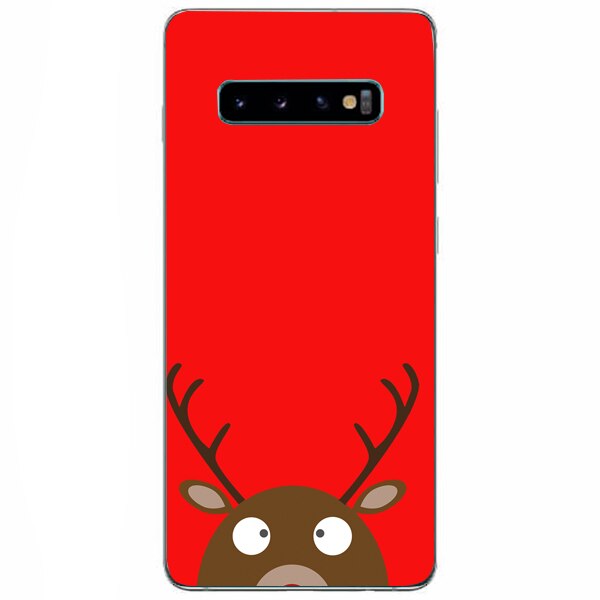 Husa din Silicon, Craciun Look Down pentru Samsung Galaxy S10, Multicolor