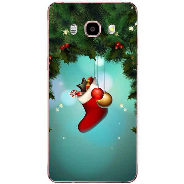 Husa din Silicon, Craciun Let's Celebrate pentru Samsung Galaxy J5 (2016), Multicolor