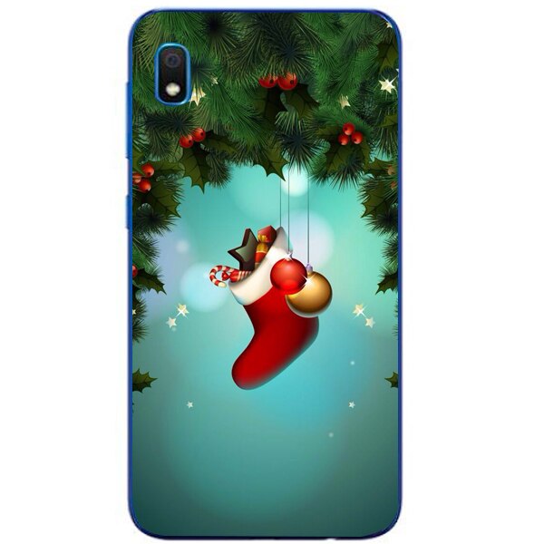 Husa din Silicon, Craciun Let's Celebrate pentru Samsung Galaxy A10, Multicolor