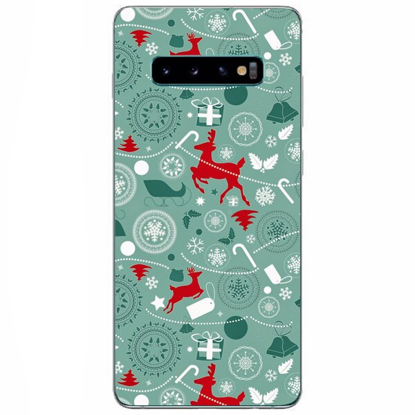 Husa din Silicon, Craciun Looking Like Red pentru Samsung Galaxy S10, Multicolor