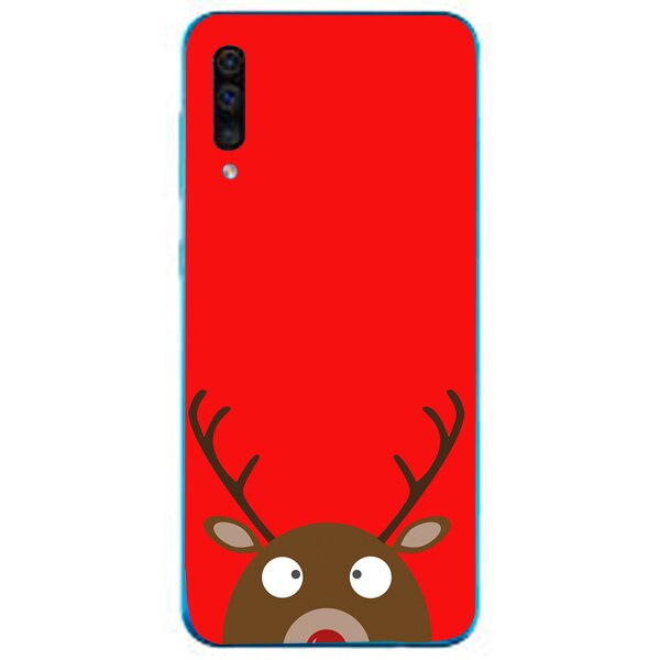 Husa din Silicon, Craciun Look Down pentru Samsung Galaxy A50, Multicolor