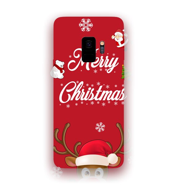 Husa din Silicon, Craciun Merry Christmas pentru Samsung Galaxy S9, Multicolor