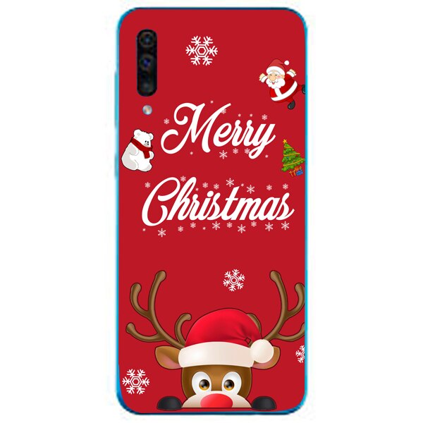 Husa din Silicon, Craciun Merry Christmas pentru Samsung Galaxy A51, Multicolor