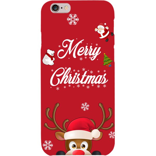 Husa din Silicon, Craciun Merry Christmas pentru iPhone 7, Multicolor
