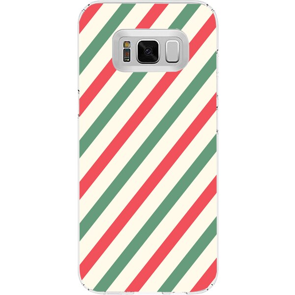 Husa din Silicon, Craciun Mixed Stripes pentru Samsung Galaxy S8, Multicolor