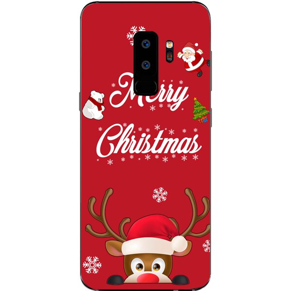 Husa din Silicon, Craciun Merry Christmas pentru Samsung Galaxy S9 Plus, Multicolor