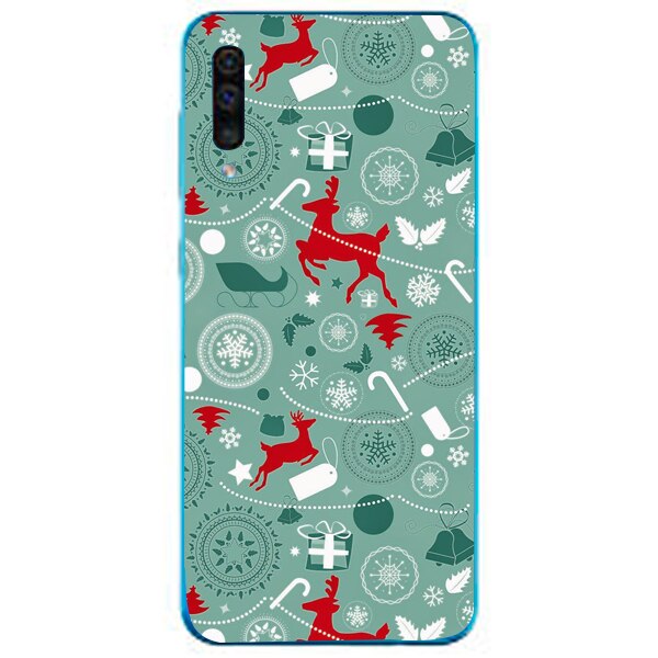 Husa din Silicon, Craciun Looking Like Red pentru Samsung Galaxy A70, Multicolor