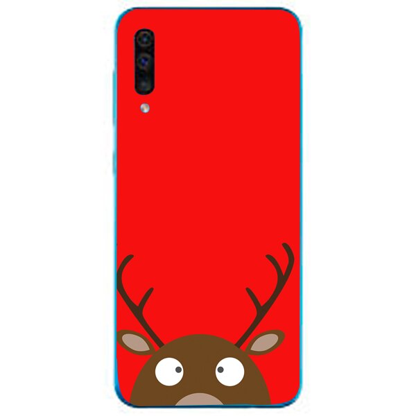Husa din Silicon, Craciun Look Down pentru Samsung Galaxy A70, Multicolor