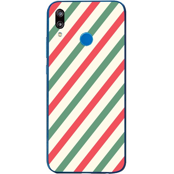 Husa din Silicon, Craciun Mixed Stripes pentru Huawei P Smart Z, Multicolor
