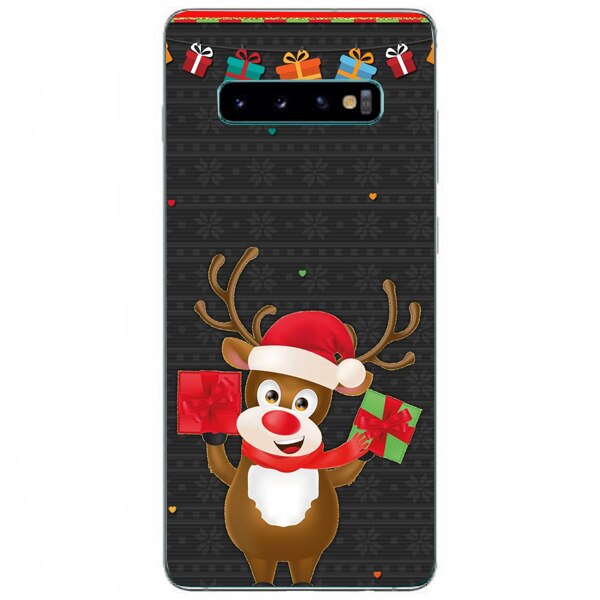 Husa din Silicon, Craciun More Gifts pentru Samsung Galaxy S10, Multicolor