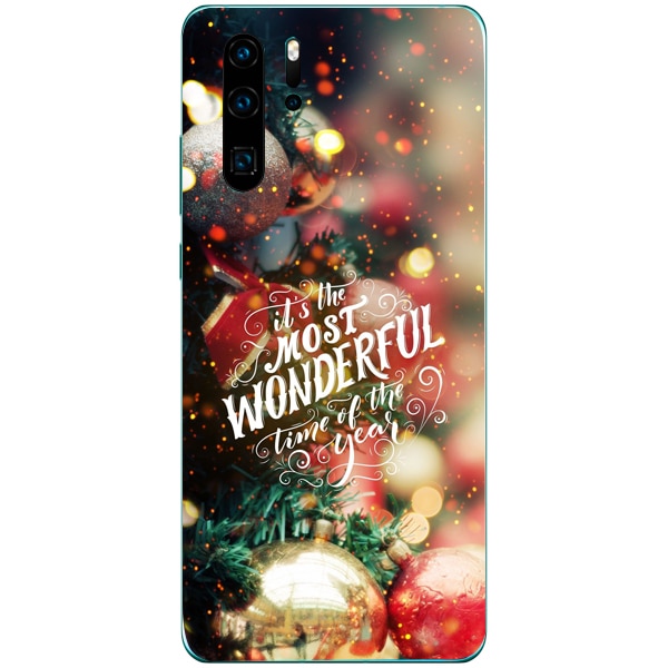 Husa din Silicon, Craciun Most Wonderful Time pentru Huawei P30 Pro, Multicolor