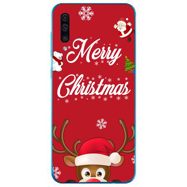 Husa din Silicon, Craciun Merry Christmas pentru Samsung Galaxy A70, Multicolor