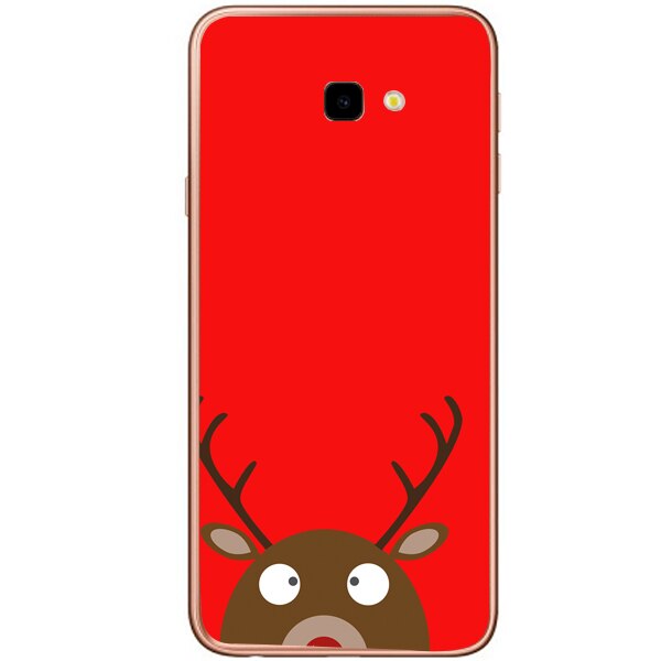 Husa din Silicon, Craciun Look Down pentru Samsung Galaxy J4 Plus, Multicolor