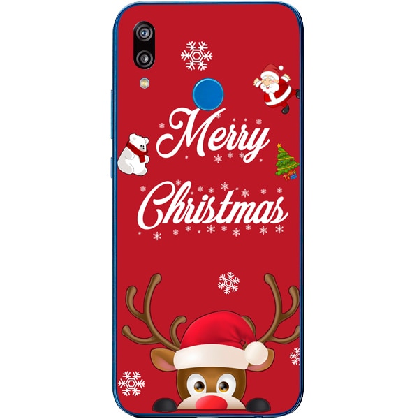 Husa din Silicon, Craciun Merry Christmas pentru Huawei P20 Lite, Multicolor