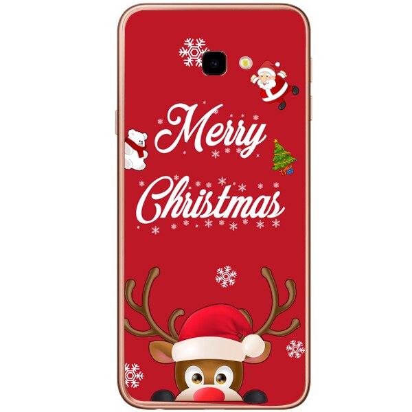 Husa din Silicon, Craciun Merry Christmas pentru Samsung Galaxy J4 Plus, Multicolor