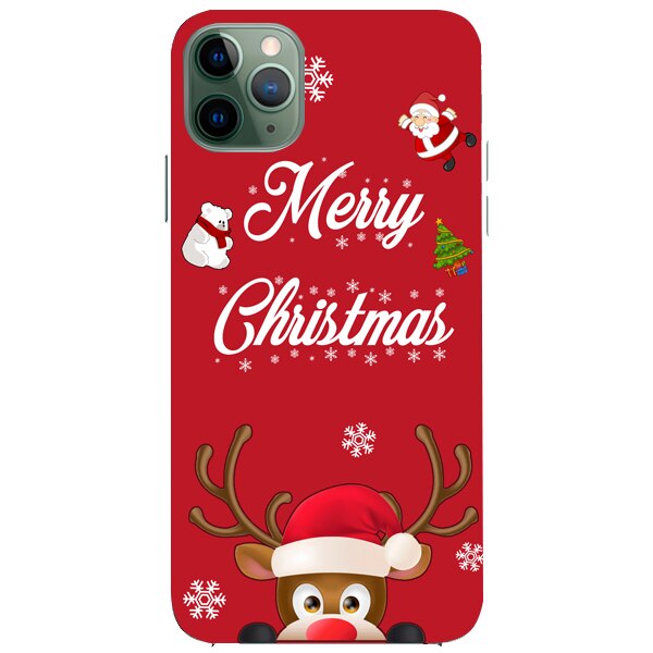 Husa din Silicon, Craciun Merry Christmas pentru iPhone 11 Pro, Multicolor