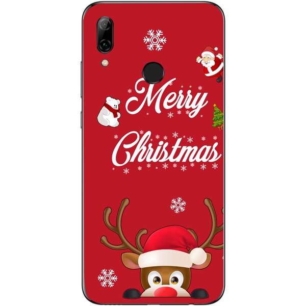Husa din Silicon, Craciun Merry Christmas pentru Huawei P Smart (2019), Multicolor