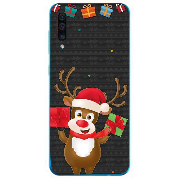 Husa din Silicon, Craciun More Gifts pentru Samsung Galaxy A70, Multicolor