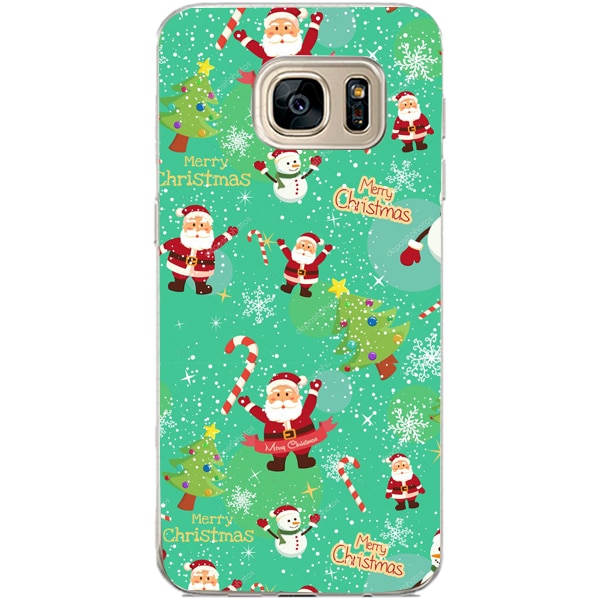 Husa din Silicon, Craciun Lovely pentru Samsung Galaxy S7 Edge, Multicolor