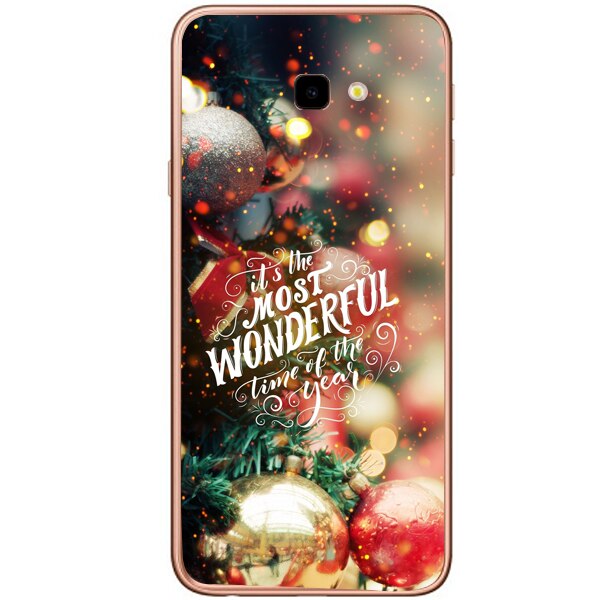 Husa din Silicon, Craciun Most Wonderful Time pentru Samsung Galaxy J4 Plus, Multicolor