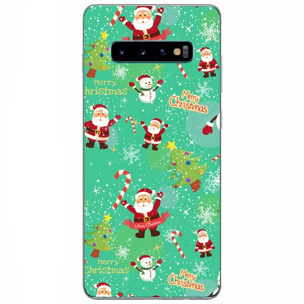Husa din Silicon, Craciun Lovely pentru Samsung Galaxy S10, Multicolor