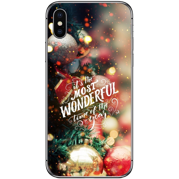 Husa din Silicon, Craciun Most Wonderful Time pentru iPhone XS Max, Multicolor