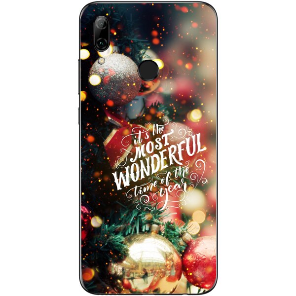 Husa din Silicon, Craciun Most Wonderful Time pentru Huawei P30 Lite, Multicolor