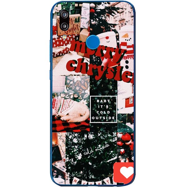 Husa din Silicon, Craciun Send Pictures pentru Huawei P Smart Z, Multicolor