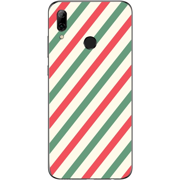 Husa din Silicon, Craciun Mixed Stripes pentru Huawei P30 Lite, Multicolor