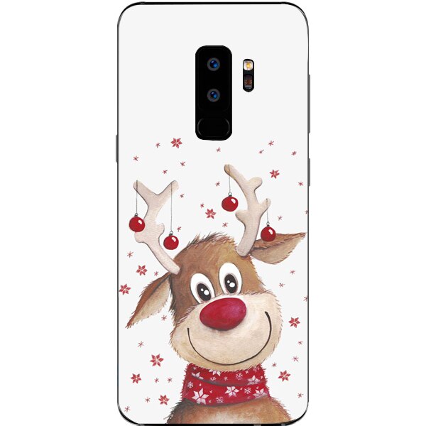 Husa din Silicon, Craciun Rudolph pentru Samsung Galaxy S9 Plus, Multicolor