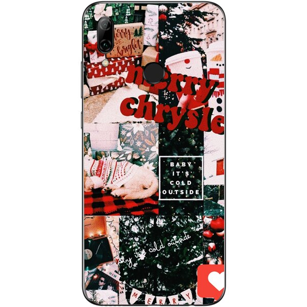 Husa din Silicon, Craciun Send Pictures pentru Huawei P Smart (2019), Multicolor