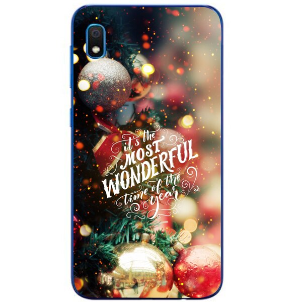 Husa din Silicon, Craciun Most Wonderful Time pentru Samsung Galaxy A10, Multicolor