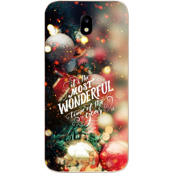 Husa din Silicon, Craciun Most Wonderful Time pentru Samsung Galaxy J5 (2017), Multicolor