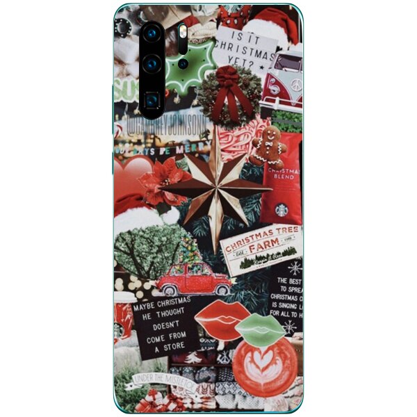 Husa din Silicon, Craciun Not Yet pentru Huawei P30 Pro, Multicolor