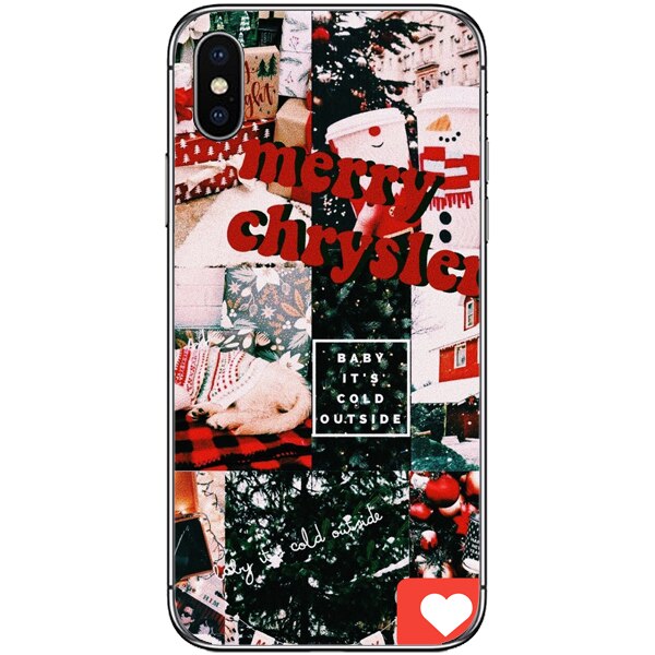 Husa din Silicon, Craciun Send Pictures pentru iPhone X, Multicolor