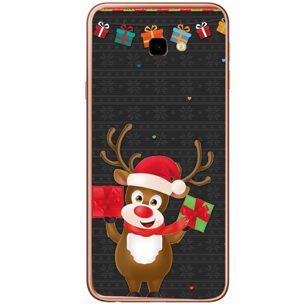 Husa din Silicon, Craciun More Gifts pentru Samsung Galaxy J4 Plus, Multicolor