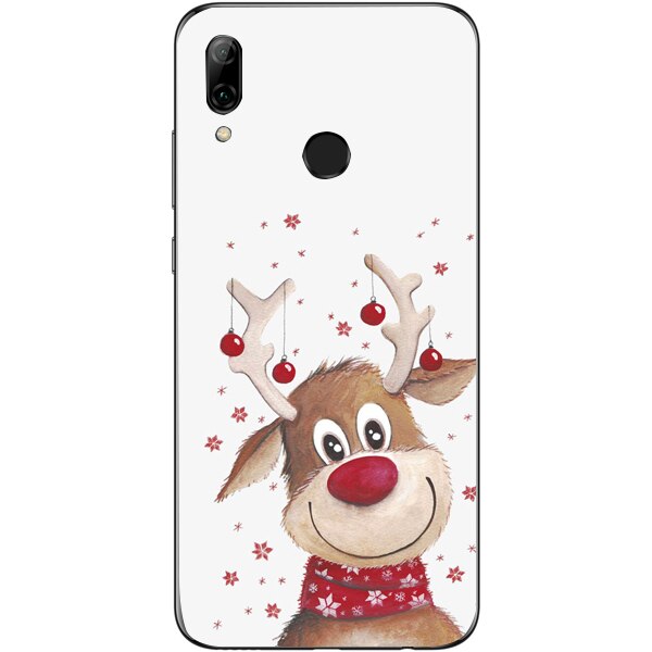 Husa din Silicon, Craciun Rudolph pentru Huawei P Smart (2019), Multicolor