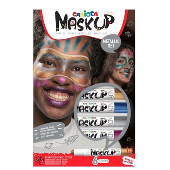 Carioca Mask-Up Mettalic 6/set Carioca Mask-Up Mettalic 6/set