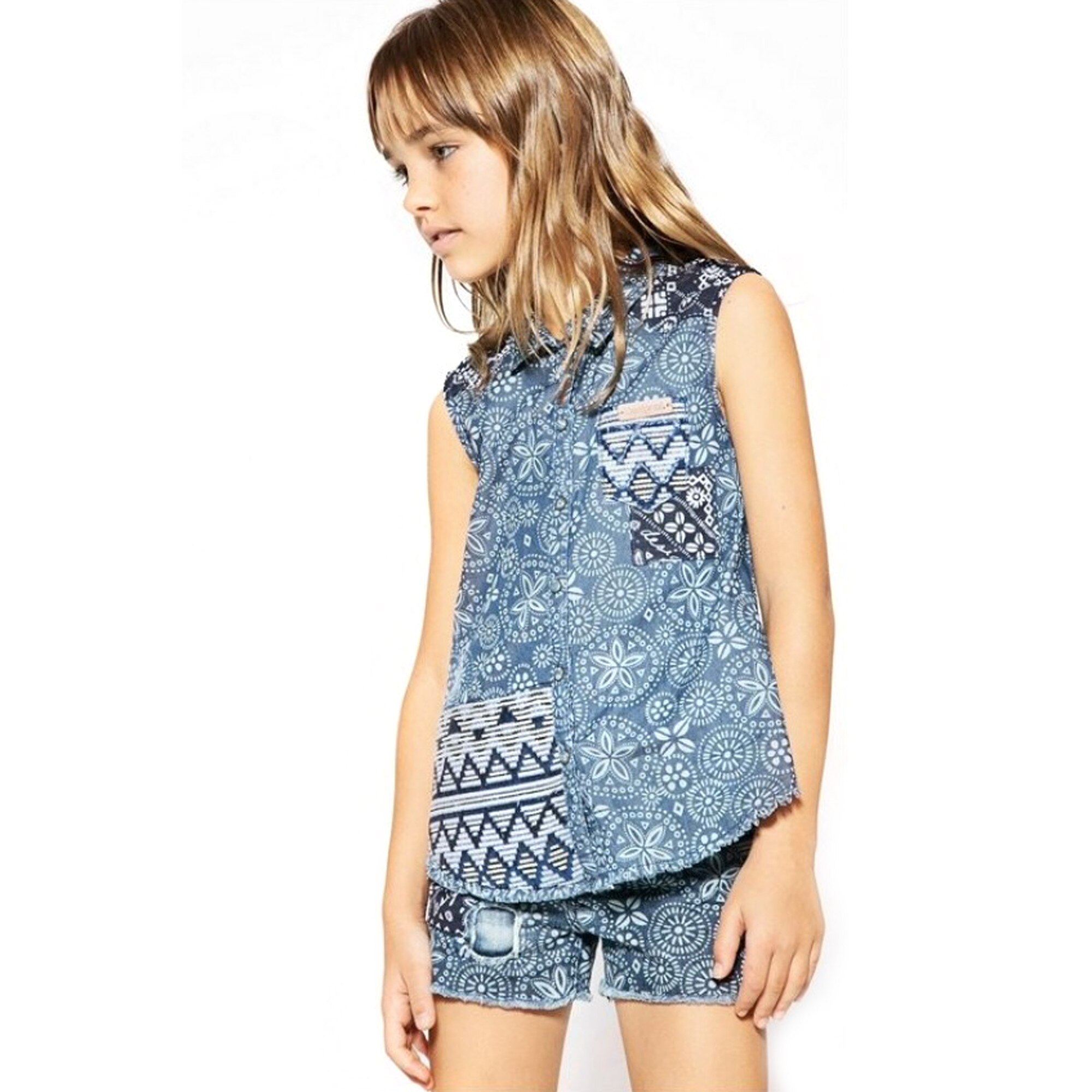 Camasa pentru fetite fara maneci, Desigual, 3-4 ani