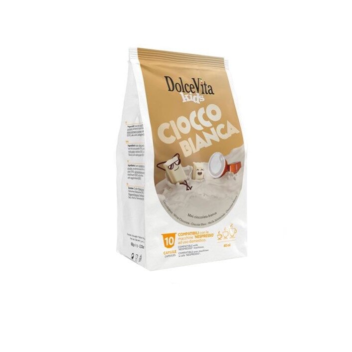 Capsule Ciocco Bianca Dolce Vita, Compatibile Nespresso, 10 buc, 60 g
