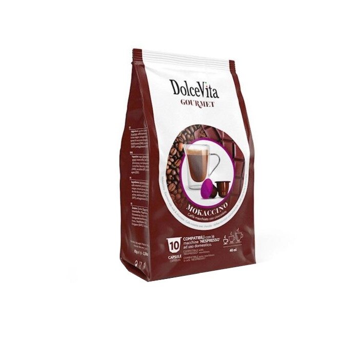 Capsule Mokaccino Dolce Vita Compatibile Nespresso, 10 buc, 65 g