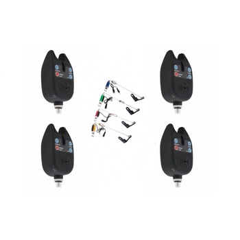 Set 4 avertizori si 4 swingere, 4 Karp, pescuit Set 4 avertizori si 4 swingere, 4 Karp, pescuit
